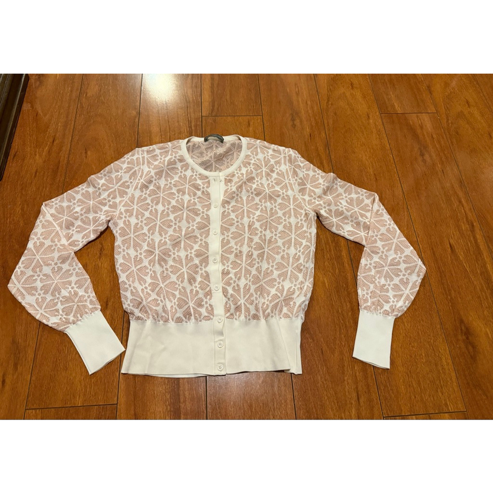 Women's Alexander McQueen Cardigan in White and Pink